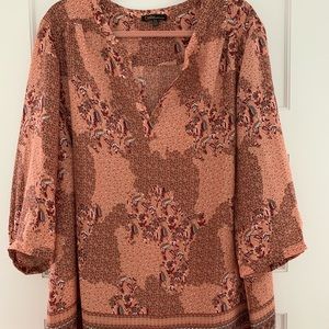 Dalia earth tone tunic NWOT